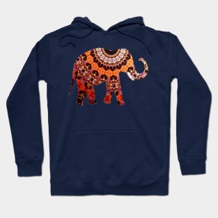 Cute Elephant African Tribal Watercolor Artwork Hoodie